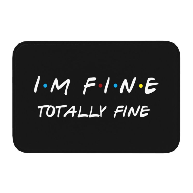 Классический коврик для входной двери с забавными цитатами из сериала «Друзья», противоскользящий, водонепроницаемый, коврик для пола, коврик для ванной, кухонный ковер для прихожей