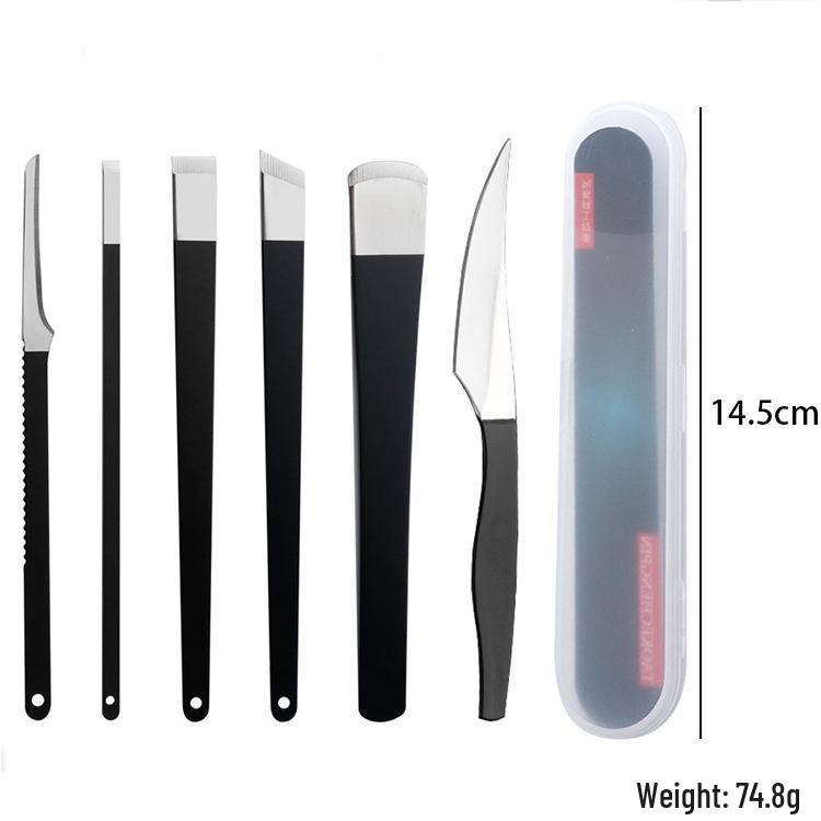 Набор педикюрных ножей из нержавеющей стали: Двусторонняя пилка для ногтей с лезвием, пилка для ног и инструмент для отшелушивания