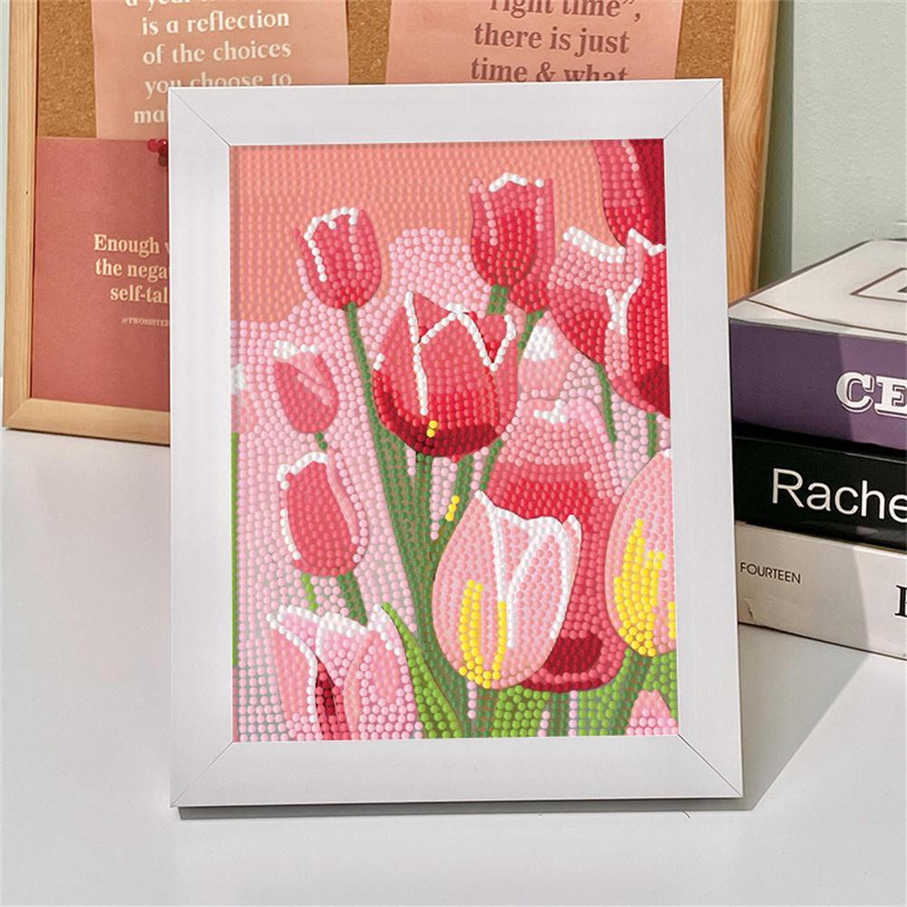 DIY Tulip Flower Diamond Painting Without Frame Decoration Diamond Flowers Sunflower Children Diamond Embroidery Gift