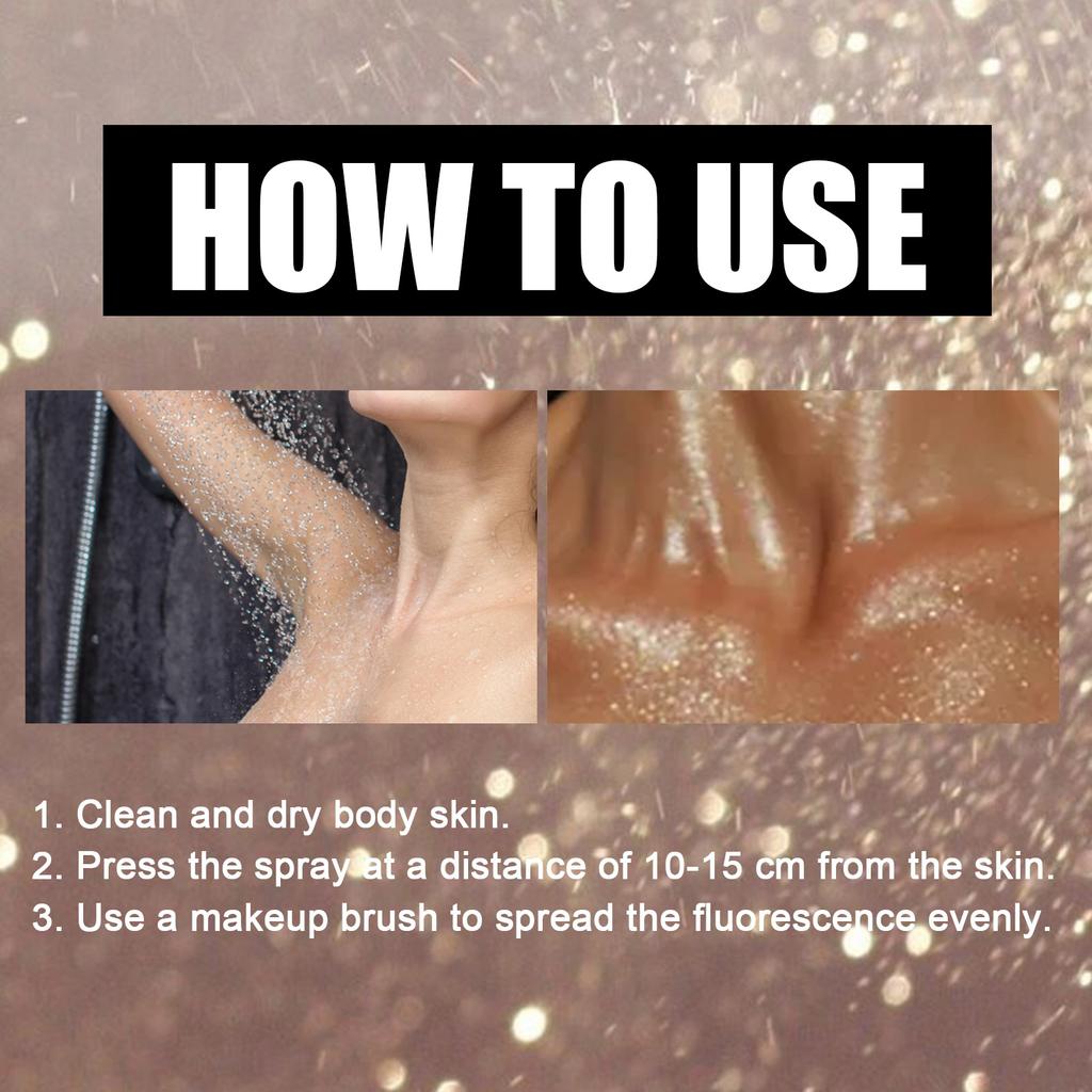 Eelhope Body Shimmer Spray Festival Glitter Mist for Skin