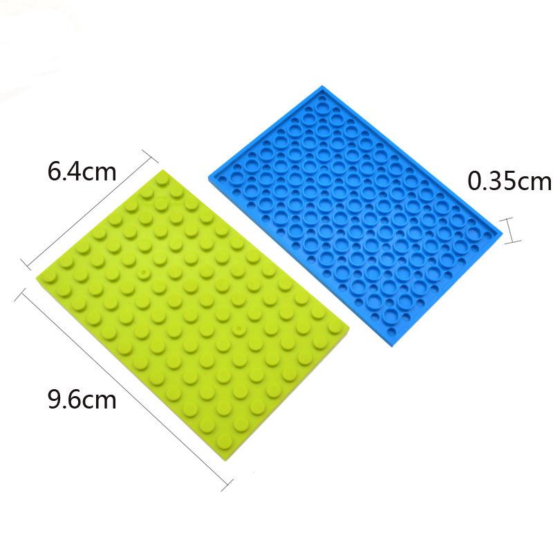 5 шт. Конструкторы для поделок 8x12 точек Тонкие фигурные кирпичики 12 цветов Образовательные Творческие Размер Совместимый с Фирменными Игрушками для Детей