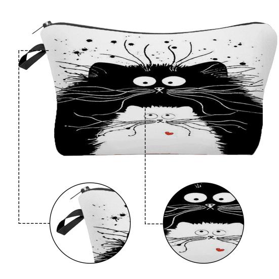 Косметичка с 3D-принтом Портативная квадратная многофункциональная дорожная сумка большой емкости