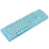 104-Key Retro Punk Mechanical Keyboard with Translucent Phonetic Keycaps