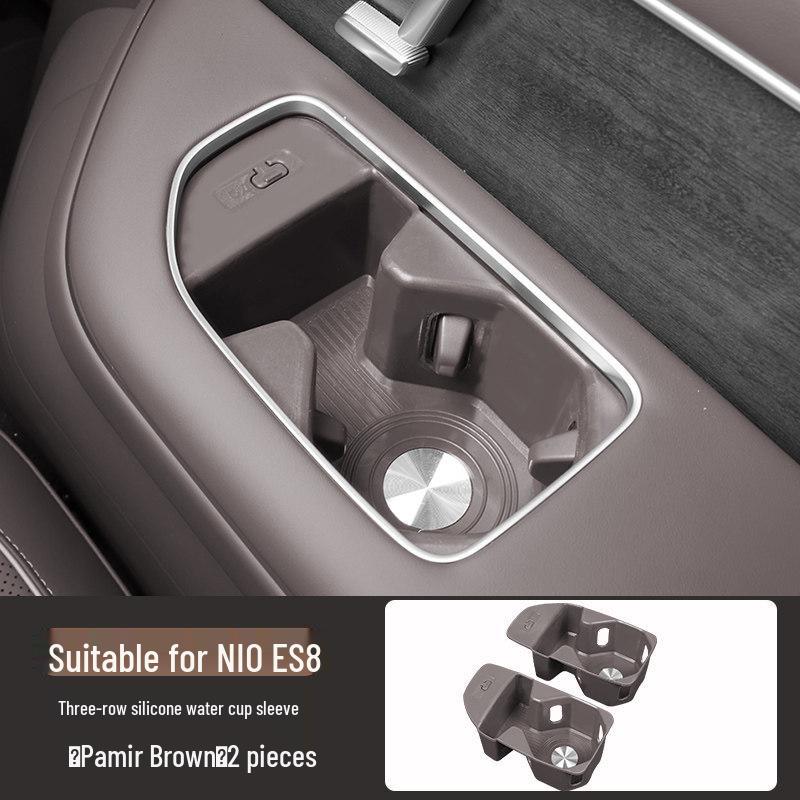 Nio ES8 Silicone Cup Holder: Fits 26 Models, Anti-dirty Protective Cover, Car Interior Decoration Accessory.