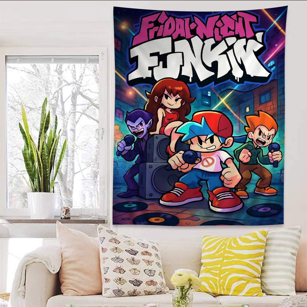 Игровой FFriday Night FFunkin Пико Парень Сделай сам Настенный Гобелен для Гостиной Дома Комнаты в Общежитии Декор Настенное Искусство Декор