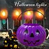 Scary Halloween Candy Bucket Detachable Pumpkin Kettle Box for Trick or Treat Spacious Eye-catching Decoration