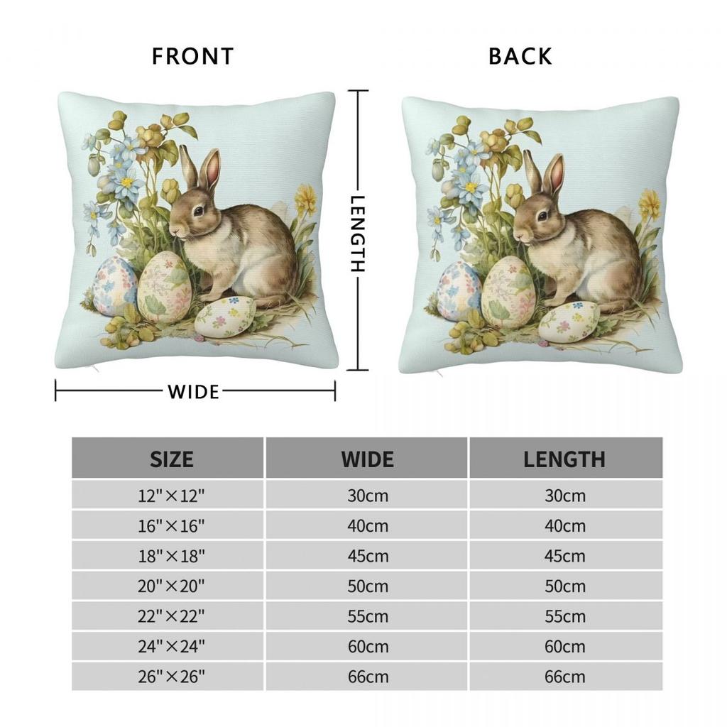 Пасхальный кролик наволочка яйца праздничная наволочка полиэстер наволочка на заказ милые смешные наволочки для гостиной кресла