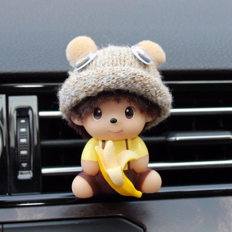 Милый мультяшный автомобильный освежитель воздуха, аромат, магнитный дизайн, автоаксессуары, украшение интерьера, духи