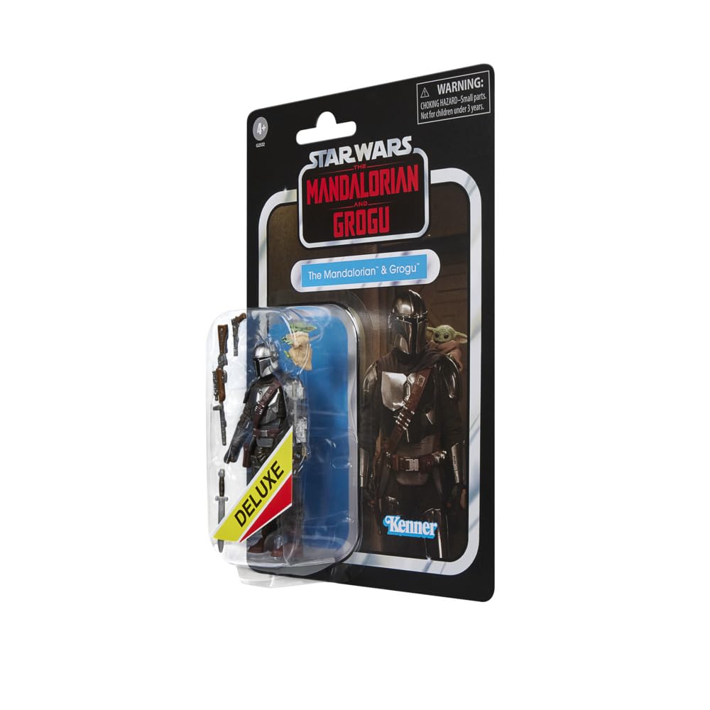 Hasbro STAR WARS Коллекция Винтаж Звездный Мандалорец и Глогу Премиум см Коллекционная Фигурка G2532 Войны/9.5 (аутентичный)