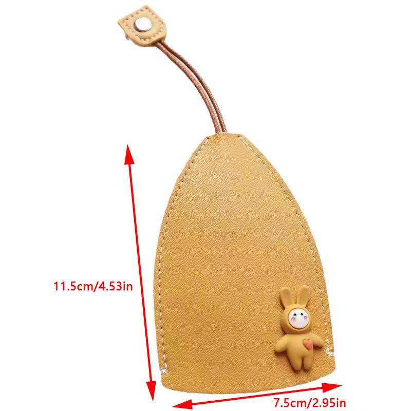 Милый креативный выдвижной чехол для ключей с изображением животных из мультфильма, чехол для ключей из искусственной кожи, большой емкости, органайзер для ключей