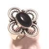 Black Onyx Gemstone Ring Handmade Antique Design Women's Jewelry 8.50" Z2j49