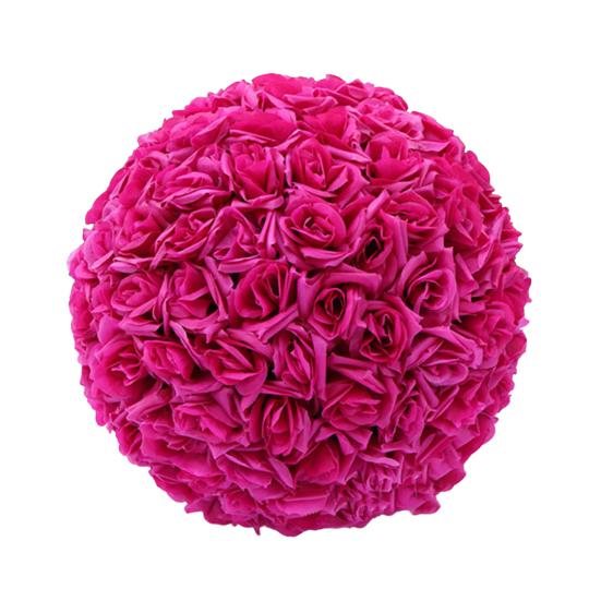 20cm Artificial Rose Silk Flower Ball Hanging Wedding Party Decor Centerpiece