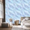 Iridescent glitter wallpaper azure, blue and white 50x1000