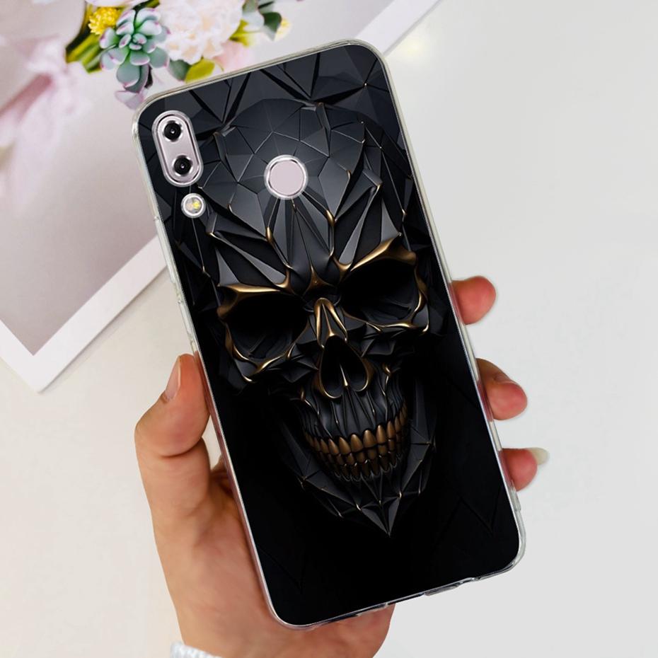 Для Asus Zenfone 5 (2018) 5Z ZE620KL ZS620KL Модный Металлический Стиль Дракон Покрашенный Чехол Для Asus X00QD Z01RD Мягкий Силиконовый ТПУ Чехол