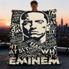 1 шт. Фланелевое одеяло Эминем, Rap God, для улицы, уютное и теплое, мягкое, для игр, для сна, кемпинга,