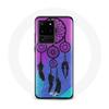 Case for Samsung Galaxy S20 Ultra Dreamcatcher Black Blue and Purple Background