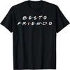 Besto Friendo Забавная парная футболка для друзей, шутка, юмор