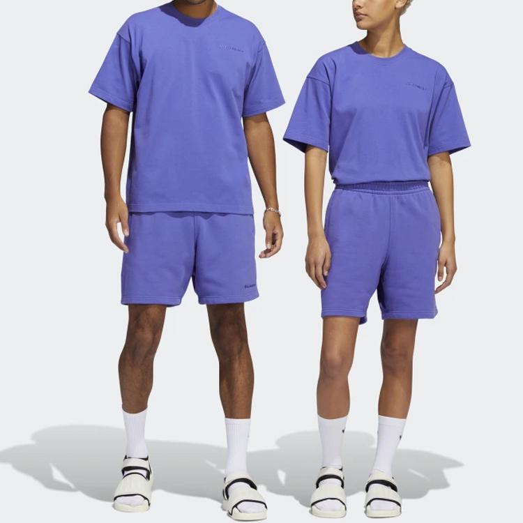 adidas Оригинальные спортивные шорты Trefoil X Pharrell Williams Co-Branded, однотонные, с эластичной талией, мужские плавки, фиолетовые, HF9922