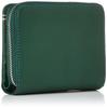 Hamnett Bifold Wallet MINERAL отечественная дубленая кожа Экологичная круглая молния Средний сгиб Зеленый [Catherine London] Высокое качество (цеолит дубленый)