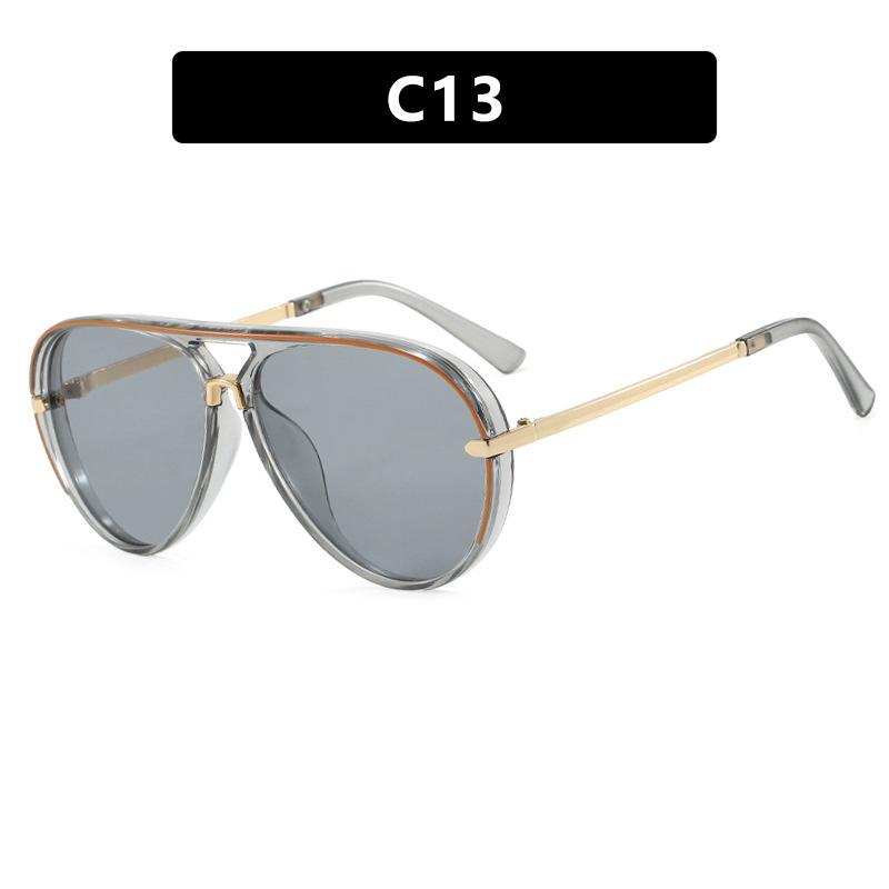 New Fashionable Toad Shaped Women'S Sunglasses Outdoor Neutral Travel Street Photography Large Frame Uv400 Sunscreen Glasses