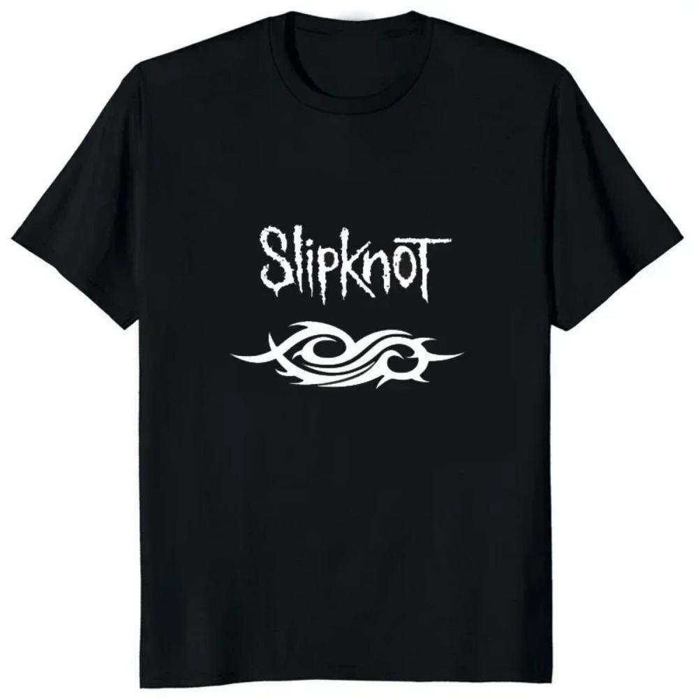 Футболка Streetwear Slipknots с принтом и графикой Повседневные футболки Забавная футболка Heavy Mental Band Мужская музыкальная мультяшная футболка Slipknots