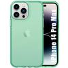 Coque de Protection - BOOLING - pour iPhone 14 Pro Max - Silicone Souple - Vert Clair - Design Élégant