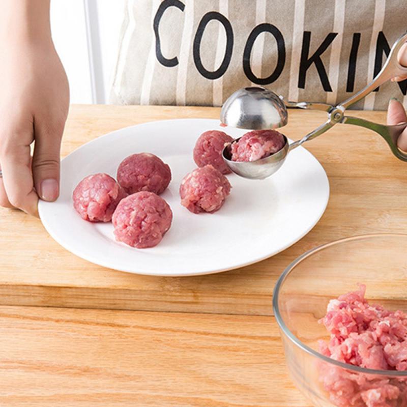 Meatball Apparatus Maker Clip Fish Ball Rice Ball Making Mold Form Tools Kitchen Accessories Stainless Steel Meat Baller Utensil