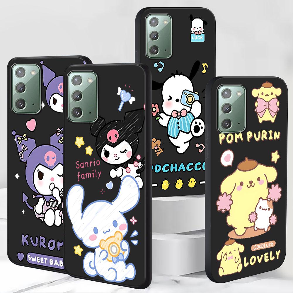 Чехол Cinnamoroll Kuromi для Samsung Galaxy Note 20 Ultra 10 Plus 9 8 TPU Чехол для телефона Note 10 Lite Мягкая оболочка Funda Capa