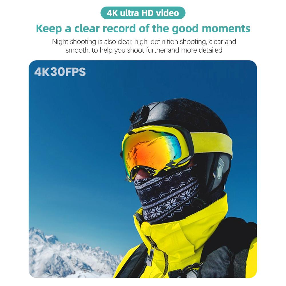 Экшн-камера SJCAM C200PRO Ultra HD с сенсорным экраном 1,3 дюйма, 4K/30 кадров в секунду, 20 МП, водонепроницаемость 40 м