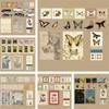 LUOM 15pcs Vintage Style Material  Paper Retro Diy Hand-decorated Scrapbooking Stickers For Art