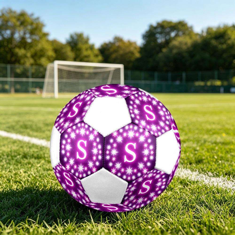 1pc Letter S Lightweight PVC Training Soccer Ball, Size 5, Suitable for Indoor and Outdoor TrainingGift y60331