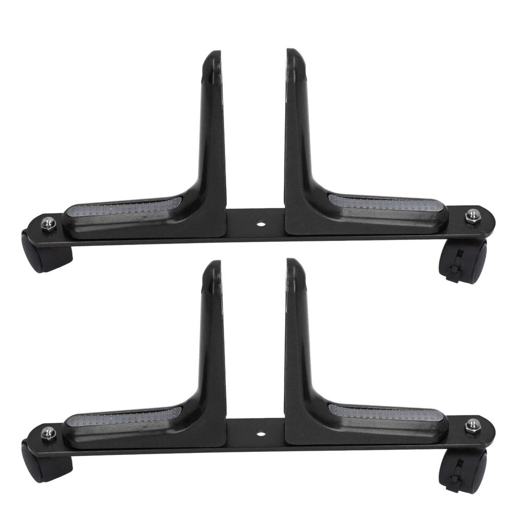 2 шт. Подставка для ширмы-перегородки, регулируемая по ширине, подвижная, из алюминиевого сплава, подставка для ножек перегородки с колесиками, черная