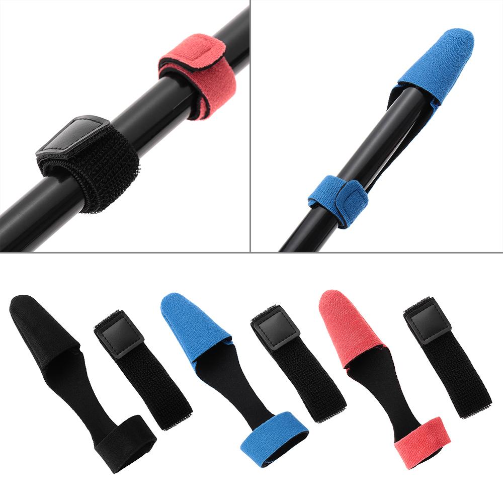 3 Colors Elastic Sleeves Pole Glove Truss Cane Straps Tip Cover Fishing Rod Tie Fastener