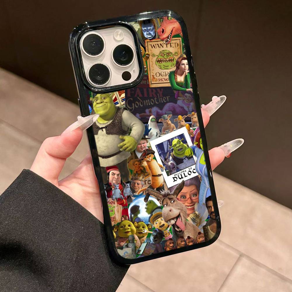 Классический фильм S-Шрек Для IPhone 17 16 15 14 13 12 11 Mini Pro Max Plus ПК+ТПУ Задняя крышка телефона