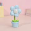LED Flower Lamp Flicker Free Soft Lighting Eye Protection Compact Size Flowerpot Night Lamp Desktop Decoration