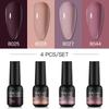 Nailiwind 8 мл 4 шт. Набор гелей для ногтей Soak Off UV Gel Polish Set Гибридные лаки Гель-лак для ногтей Маникюрный набор