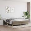 3120626 vidaXL Spring Bed Base Taupe 160x200 Cm Fabric