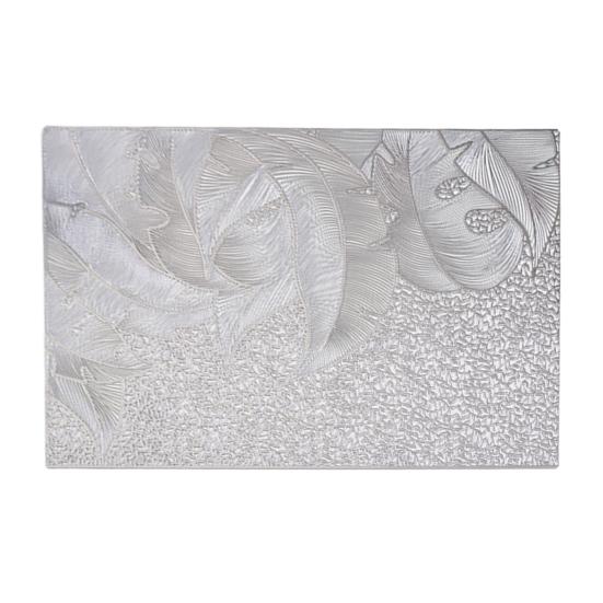 Золотой металлический полый прямоугольный коврик для стола, термостойкая обеденная подставка из ПВХ