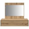 Makeup Table with Drawers Brown 83 x 40 x 70 cm Engineered Wood