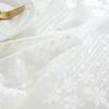 Элегантная кружевная скатерть - Прямоугольная из полиэстера, Французский романтический дизайн, Замысловатые цветочные узоры, Идеально подходит для украшения домашнего обеденного стола