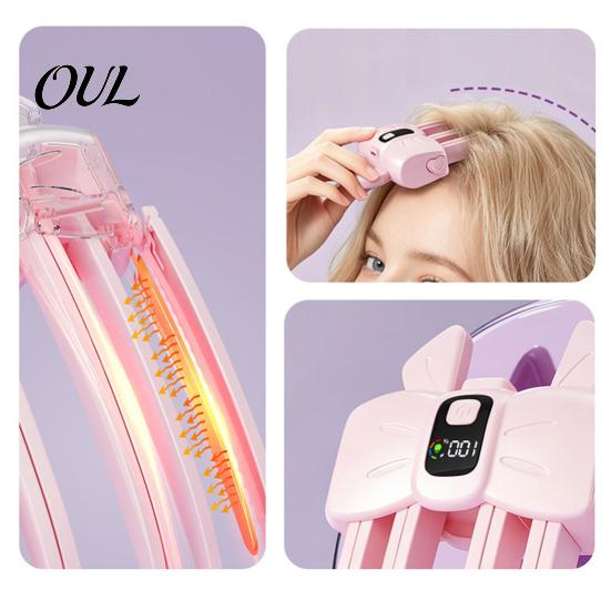 Professional Hair Root Lift Heated Clip, LCD Display Wireless Volumizing Travel Friendly Tool 2 Temperature Adjustable Electric Styling for