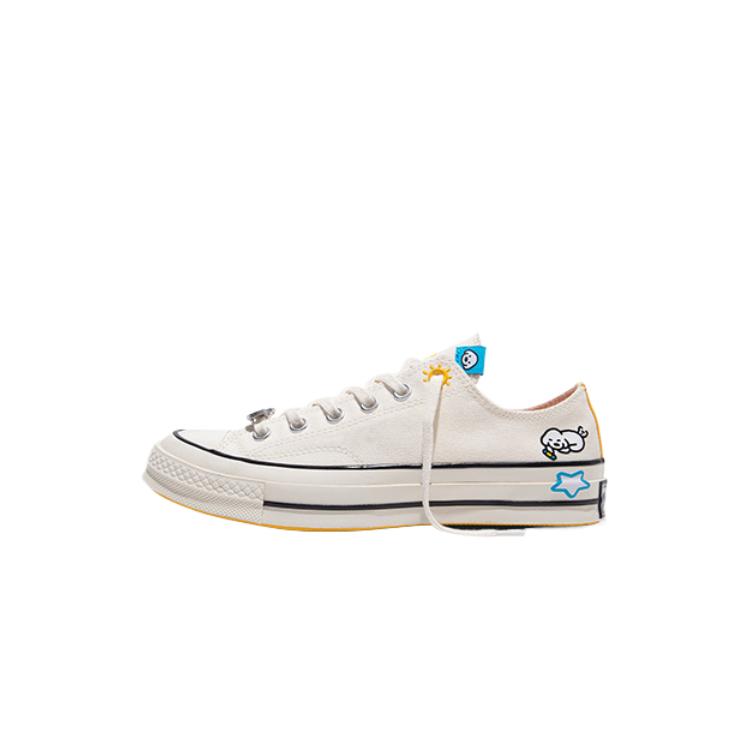 Converse Кеды Chuck 70 Canvas Женские Низкие Белые/Разноцветные A21362C
