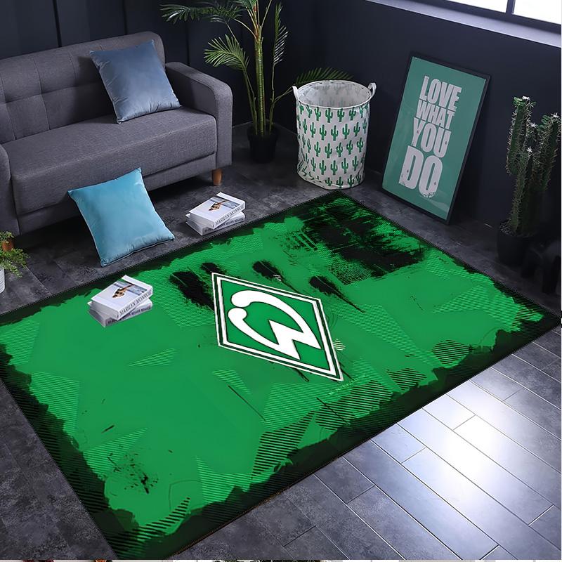 1PC rug Green And White Werder Carpet, Chair Rug,Area Rug for Office Bedroom living rooms bedroom, Doormat decor Christmas fan gifts