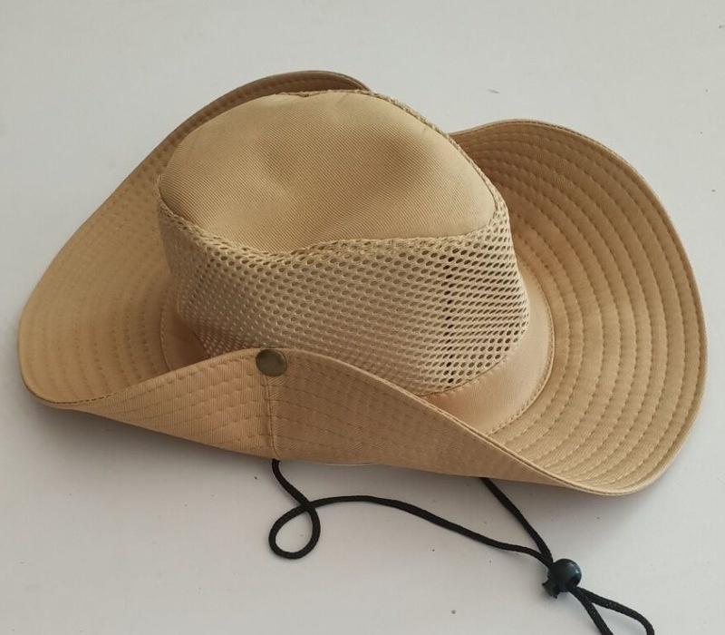 Summer Net Cap Men's Fashion Large Eaves Travel Sun Hat Monochrome Matte Fisherman's Hat (7 Colors)