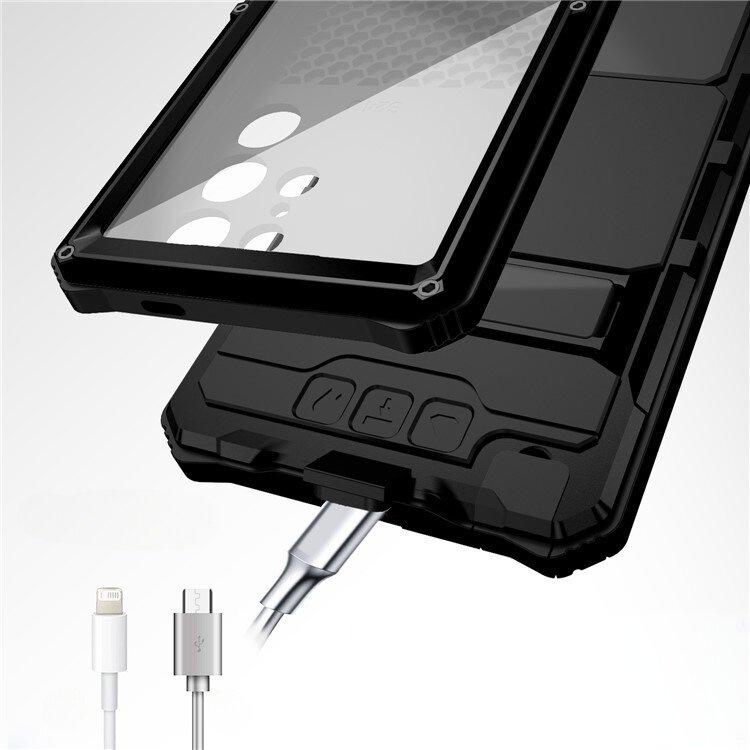 Armored case for Samsung Galaxy S24 Ultra, R-JUST, black