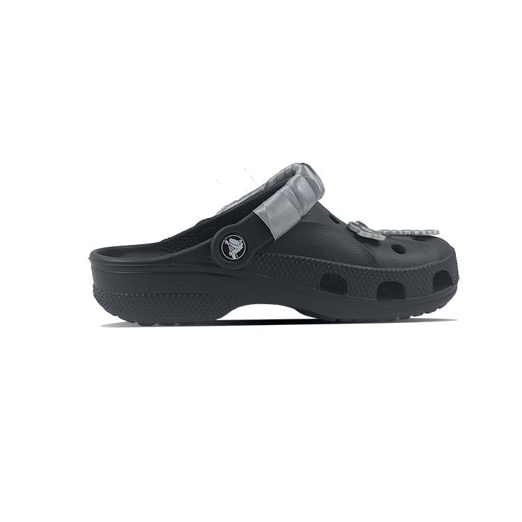 Crocs Кроксы Crush EVA Медведь Веселая Звезда Beya Пляж Ручная роспись Милые Жемчужные Нишевые Универсальные Кампусный Стиль Обувь с Отверстиями Унисекс Стиль Черный