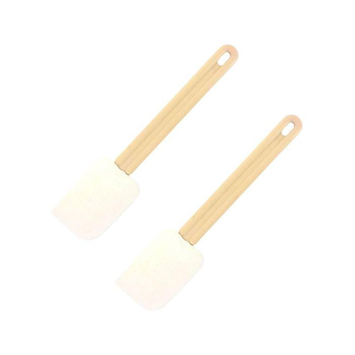 Ensemble de 2 Maryses de pâtisserie et de cuisine - FACKELMANN - Manche en résine - 32 cm