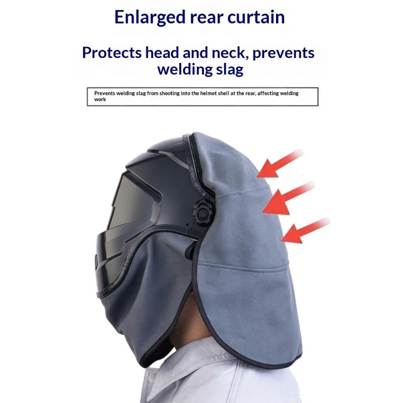 Cover Set Welding 1 Helmet Bib Heat Insulation Press Fit Seal Welding Accessory For Auto Repair Welding Construction Workers