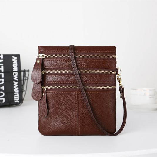 Women Real Cow Genuine Leather Bag Small Female Shoulder Bag Black Crossbody Bags For Women's Phone Wallet Coin PurseMa
