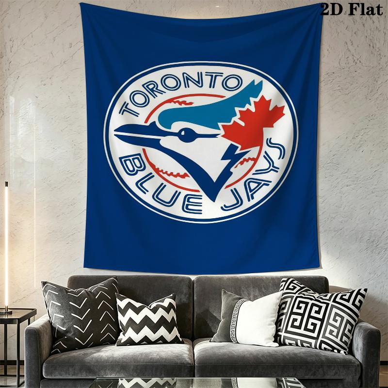 Toronto Blue Jays Wall Tapestry Aesthetic Wall Hanging Printed Fabric Blanket Decorative Tapestries for Bedroom Living Room Home Decor